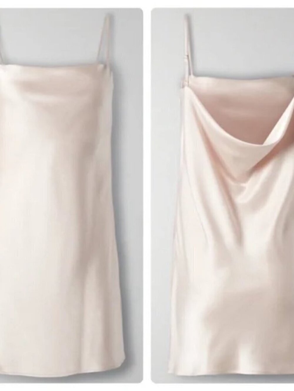 Aritzia Babaton Encore Satin Mini Slip Dress Denude Size Medium